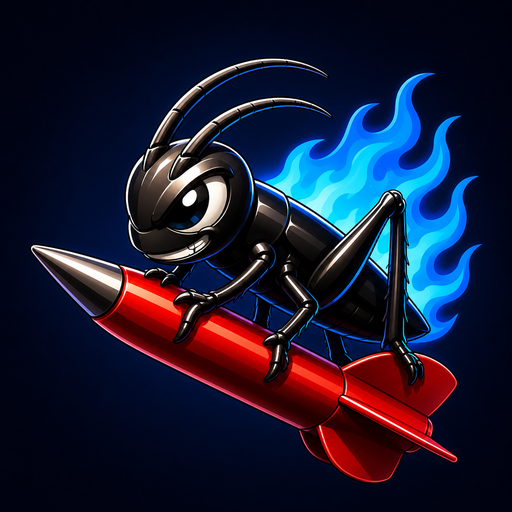 Dartkin — cricket on a dart rocket